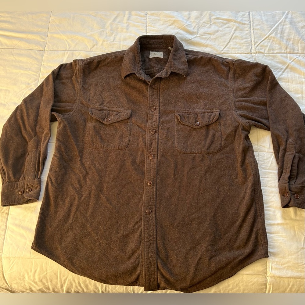 St. John's Bay Brown Casual Button Down Shirt